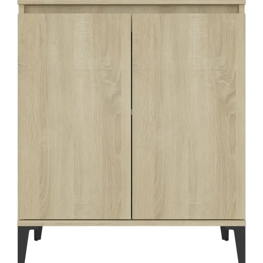 vidaXL - Dressoir - Bruin - Bewerkt hout
