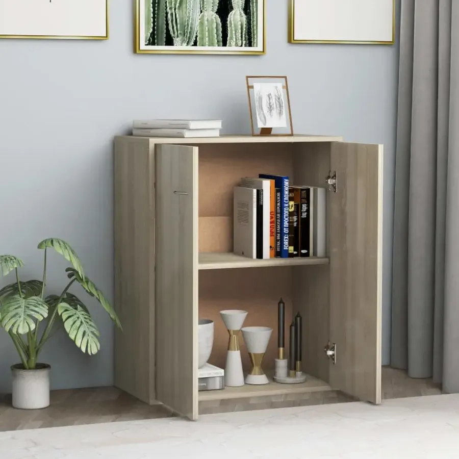 vidaXL - Dressoir - Bruin - Bewerkt hout