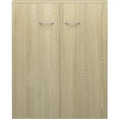 vidaXL - Dressoir - Bruin - Bewerkt hout