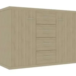 vidaXL - Dressoir - Bruin - Bewerkt hout