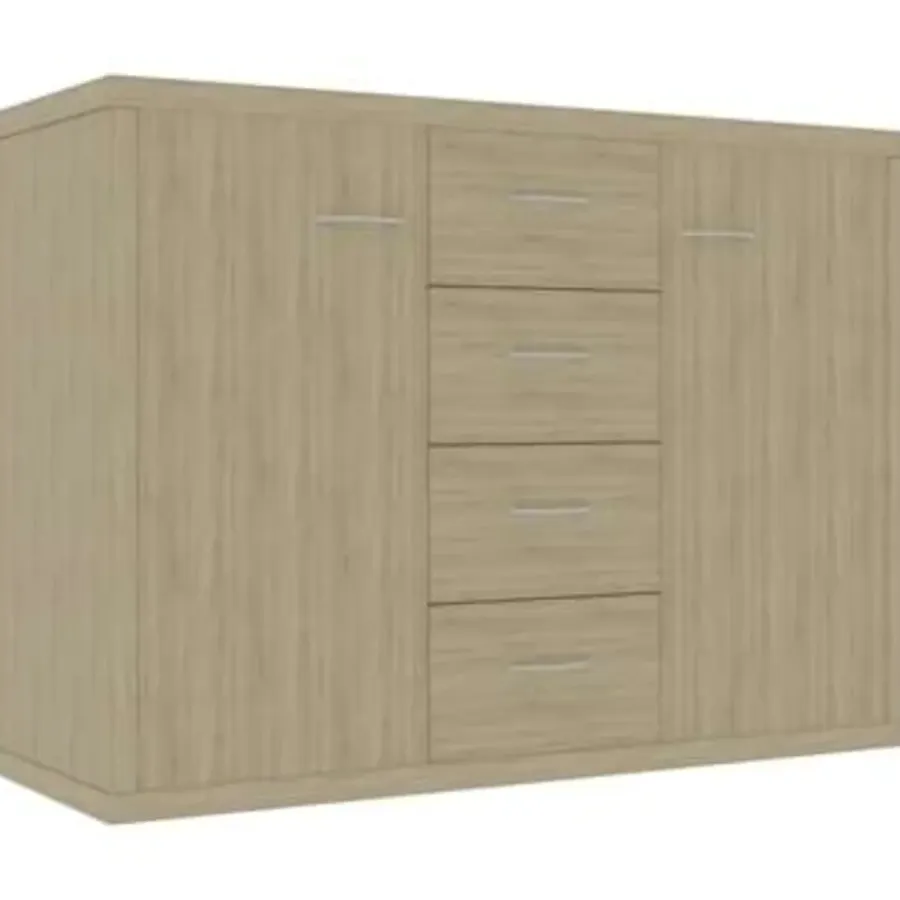 vidaXL - Dressoir - Bruin - Bewerkt hout
