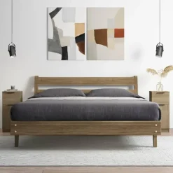 Wandkasten-vidaXL - Dressoir - Bruin - Bewerkt hout - 2 stuks