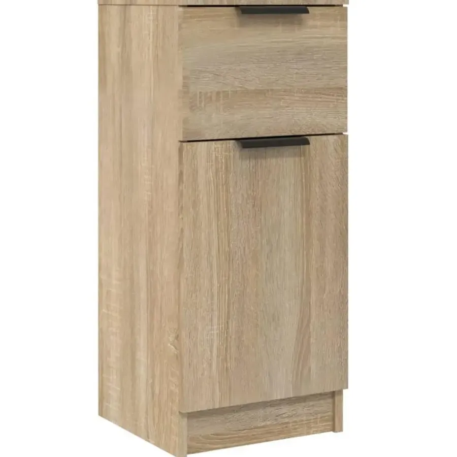 Wandkasten-vidaXL - Dressoir - Bruin - Bewerkt hout - 2 stuks