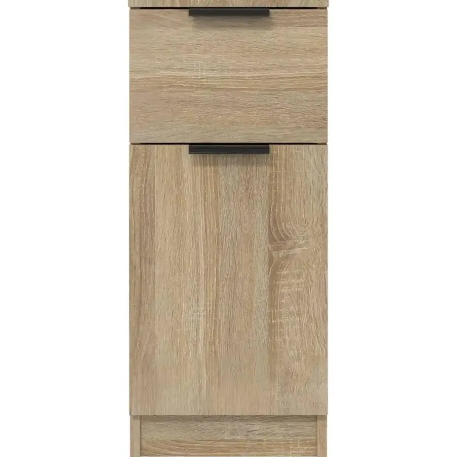 Wandkasten-vidaXL - Dressoir - Bruin - Bewerkt hout - 2 stuks