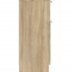 Wandkasten-vidaXL - Dressoir - Bruin - Bewerkt hout - 2 stuks