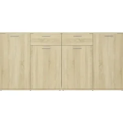 vidaXL - Dressoir - Bruin - Bewerkt hout