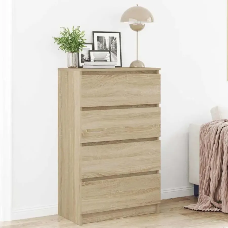 Ladekasten|Ladekasten-vidaXL - Dressoir - Bruin - Bewerkt hout