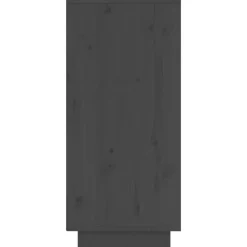 Wandkasten-vidaXL - Dressoir - Grijs - Grenenhout - 2 stuks