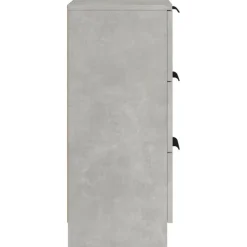 vidaXL - Dressoir - Grijs - Bewerkt hout - 2 stuks