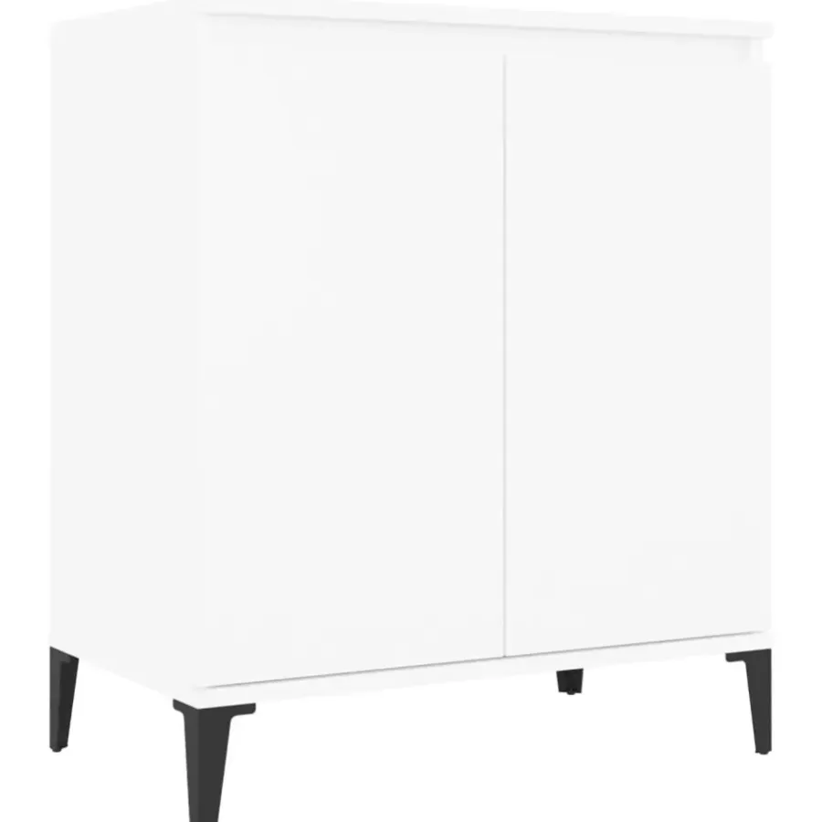 Dressoirs-vidaXL - Dressoir - Wit - Bewerkt hout