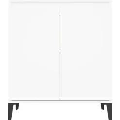 Dressoirs-vidaXL - Dressoir - Wit - Bewerkt hout