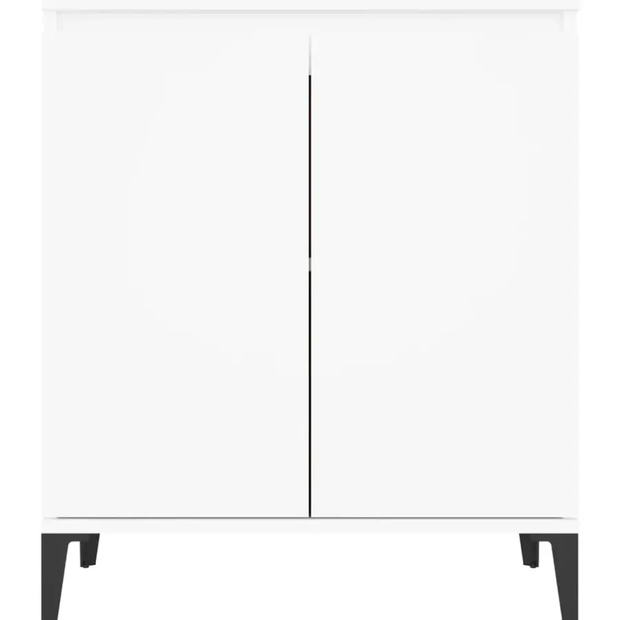 Dressoirs-vidaXL - Dressoir - Wit - Bewerkt hout