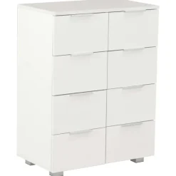 Ladekasten|Ladekasten-vidaXL - Dressoir - Wit - Bewerkt hout