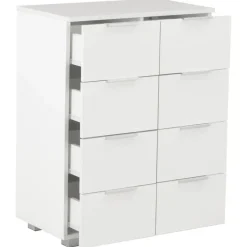 Ladekasten|Ladekasten-vidaXL - Dressoir - Wit - Bewerkt hout