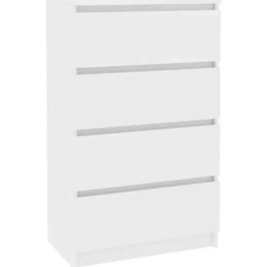vidaXL - Dressoir - Wit - Bewerkt hout