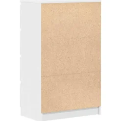 vidaXL - Dressoir - Wit - Bewerkt hout