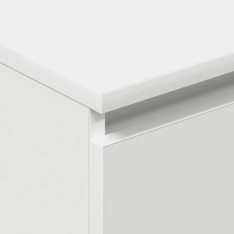 vidaXL - Dressoir - Wit - Bewerkt hout