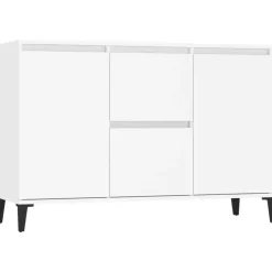 Dressoirs-vidaXL - Dressoir - Wit - Bewerkt hout - 102x35x70 cm