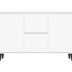Dressoirs-vidaXL - Dressoir - Wit - Bewerkt hout - 102x35x70 cm
