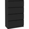 Ladekasten|Ladekasten-vidaXL - Dressoir - Zwart - Bewerkt hout