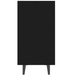 Dressoirs-vidaXL - Dressoir - Zwart - Bewerkt hout