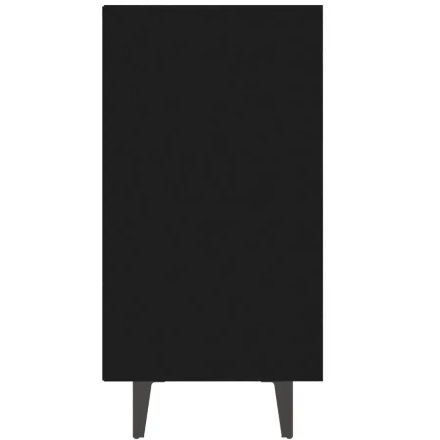 Dressoirs-vidaXL - Dressoir - Zwart - Bewerkt hout