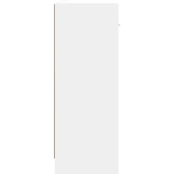 vidaXL - Dressoir met 3 deuren 3 lades - Wit - Bewerkt hout - 91x28x75 cm