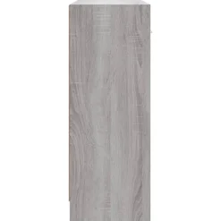 Dressoirs-vidaXL - Dressoir met 3 deuren 3 lades - Grijs sonoma eiken - Hout - 91x28x75 cm