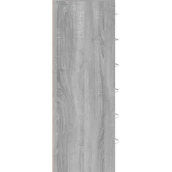 vidaXL - Dressoir met 6 lades - Grijs sonoma eiken - Bewerkt hout - 50x34x96 cm