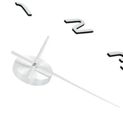 vidaXL - 3d-wandklok - Zilver - Acryl