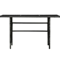 vidaXL - Eethoek - Grijs - Poly rattan