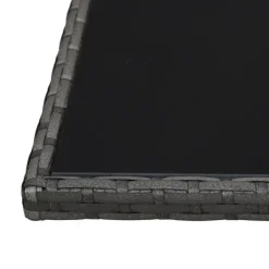 vidaXL - Eethoek - Grijs - Poly rattan