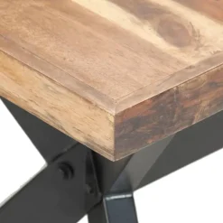 Rechthoekige Eettafels-vidaXL - Eettafel - Bruin - Hout - 160 x 80 x 75 cm