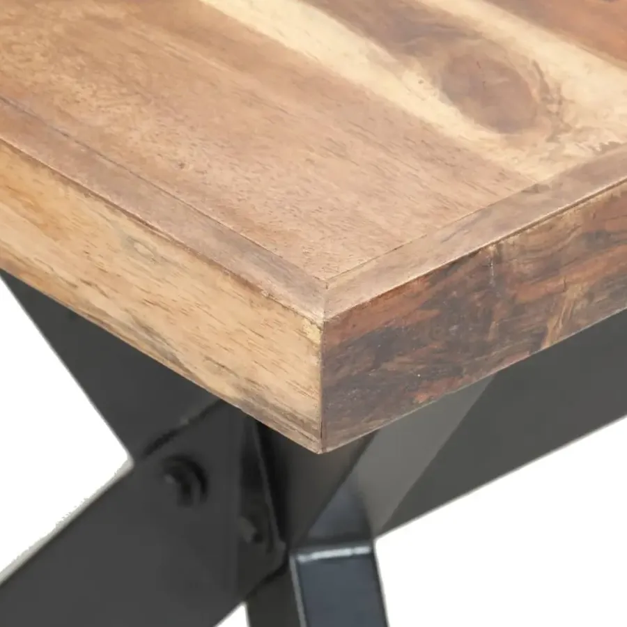 Rechthoekige Eettafels-vidaXL - Eettafel - Bruin - Hout - 160 x 80 x 75 cm