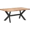 vidaXL - Eettafel - Bruin - Hout - 180 x 90 x 75 cm