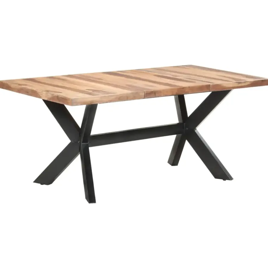 vidaXL - Eettafel - Bruin - Hout - 180 x 90 x 75 cm