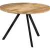 vidaXL - Eettafel - Bruin - Hout - Ø 110 x 75 cm