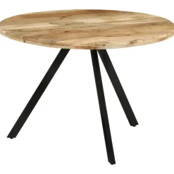 vidaXL - Eettafel - Bruin - Hout - Ø 110 x 75 cm