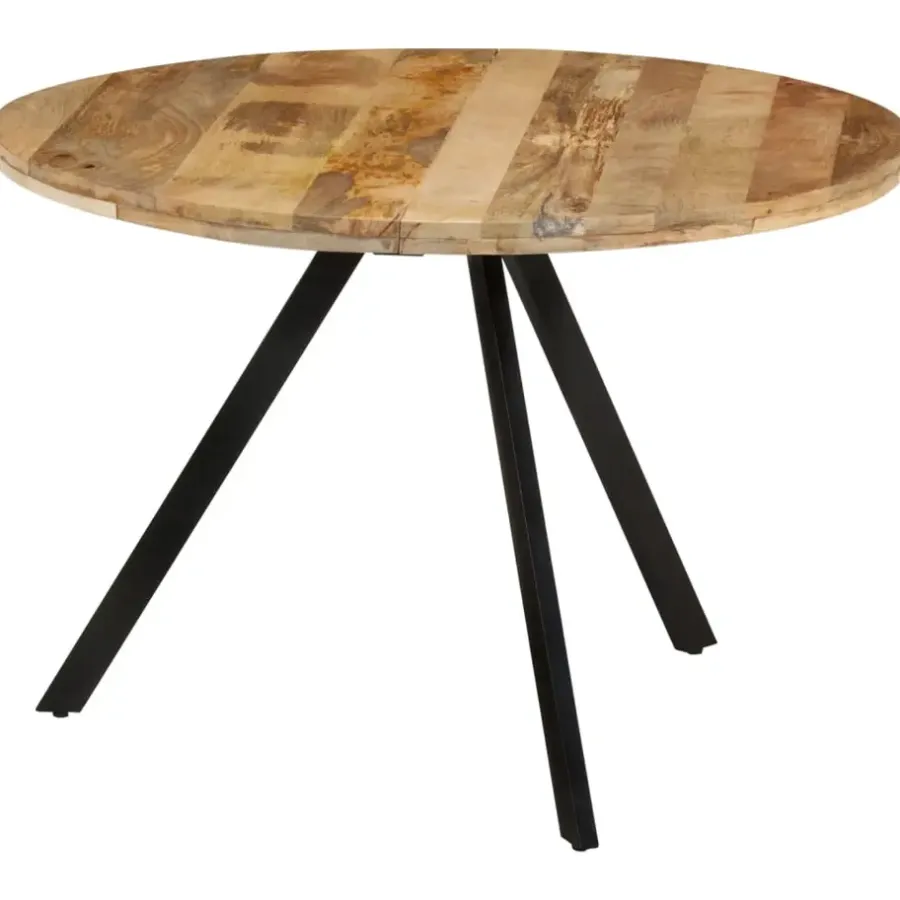 vidaXL - Eettafel - Bruin - Hout - Ø 110 x 75 cm