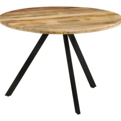 vidaXL - Eettafel - Bruin - Hout - Ø 110 x 75 cm