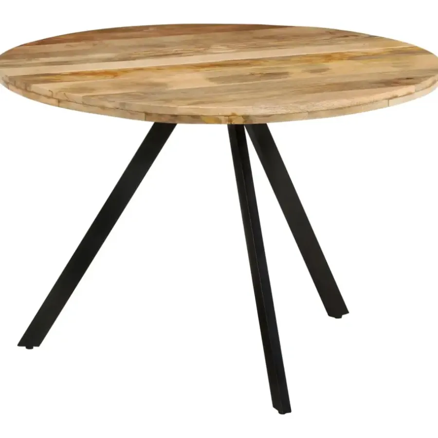 vidaXL - Eettafel - Bruin - Hout - Ø 110 x 75 cm