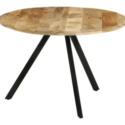 vidaXL - Eettafel - Bruin - Hout - Ø 110 x 75 cm