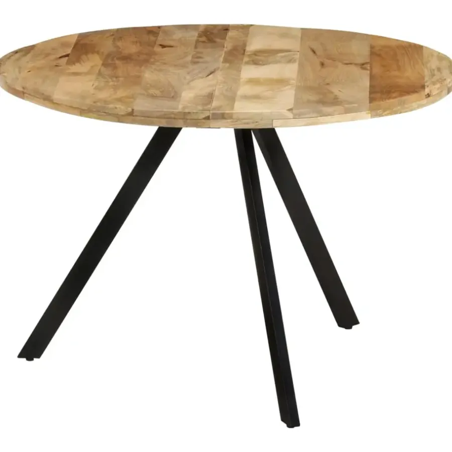 vidaXL - Eettafel - Bruin - Hout - Ø 110 x 75 cm