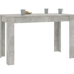 vidaXL - Eettafel - Grijs - Bewerkt hout