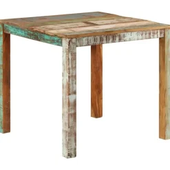 Houten Eettafels-vidaXL - Eettafel - Multikleur - Hout - 82 x 80 x 76 cm