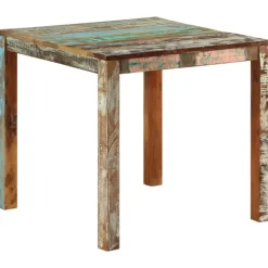 Houten Eettafels-vidaXL - Eettafel - Multikleur - Hout - 82 x 80 x 76 cm