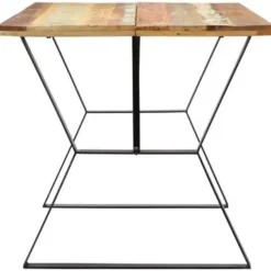 Industriële Eettafels-vidaXL - Eettafel - Multikleur - Hout - 140 x 80 x 76 cm