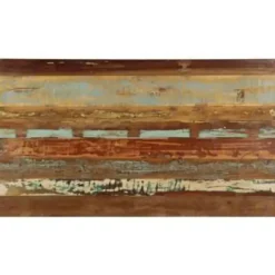 Industriële Eettafels-vidaXL - Eettafel - Multikleur - Hout - 140 x 80 x 76 cm