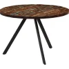 Houten Eettafels|Ronde Eettafels-vidaXL - Eettafel - Multikleur - Hout