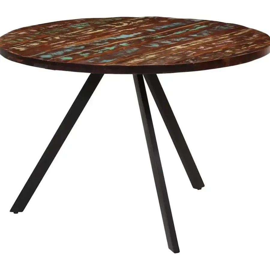 Houten Eettafels|Ronde Eettafels-vidaXL - Eettafel - Multikleur - Hout